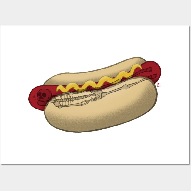 Hot Dog Wall Art by LoudMouthThreads